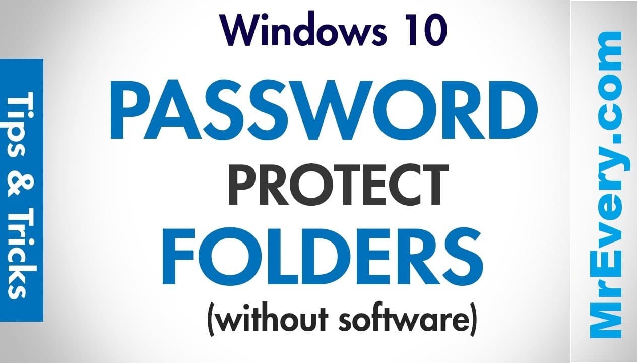 How To Password Protect a Folder in Windows by cmd without any software