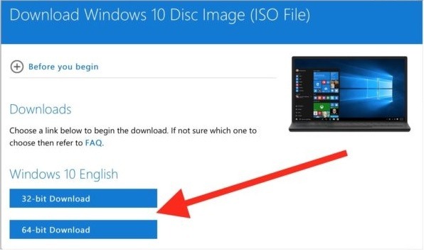 Windows 10 (ISO file) official download without Media Creation tool