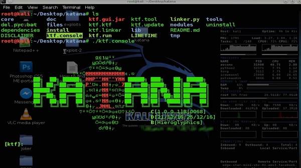 Katana Framework – Hack Tools | Sniffing, Backdoors | Finding Admin Panels